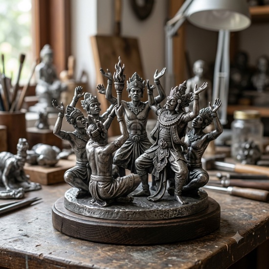 Tari Kecak Figurine