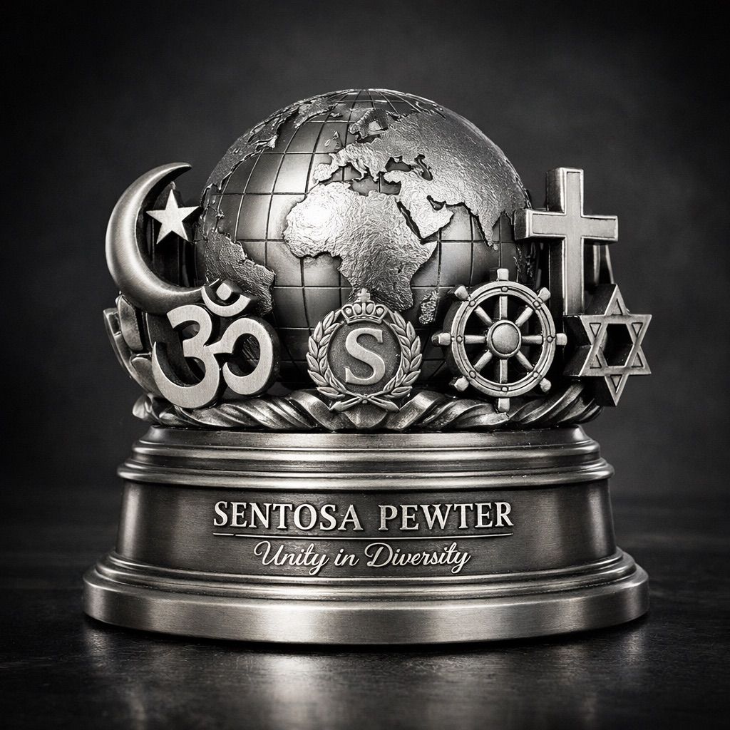 Sentosa Pewter Unity in Diversity Globe (Mini)